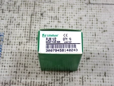 New Littelfuse FLM-1/2 1/2 Amp 250 Volt Time Delay Fuse Box Of 10 FLM-.5