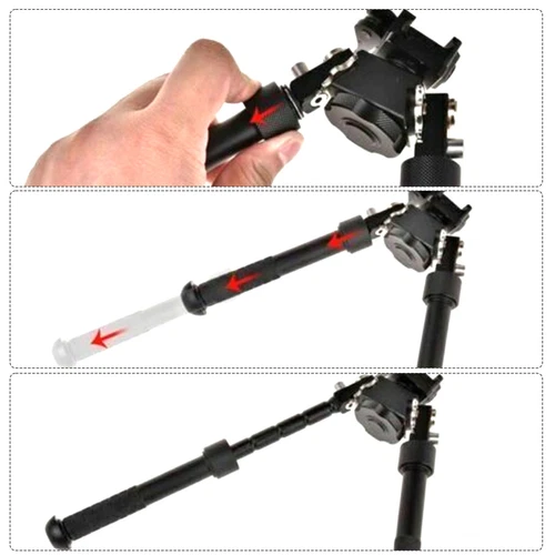 Bipod Quick Detach Mount 6.5-9" Adjustable for Picatinny Rail/M-lok Rail - Picture 4 of 8