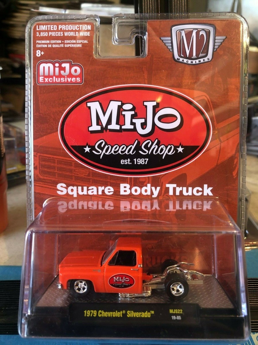 ミニカー M2 Machines 1979 Chevrolet Silverado1/64 1/64 M2 1979 CHEVROLET SILVERADO CAB & CHASSIS MIJO SPEED SHOP