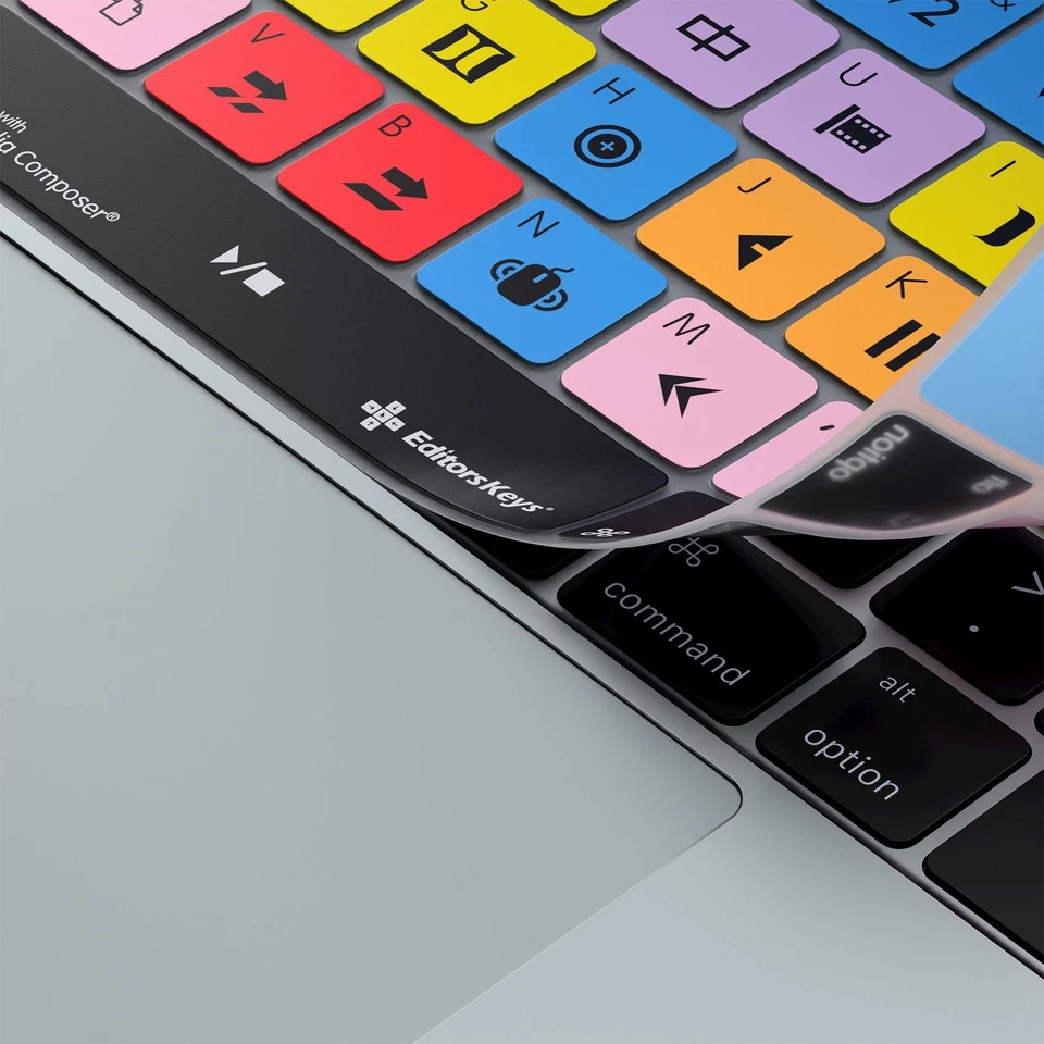 Avid Media Composer Keyboard Cover Skin for MacBook Pro and iMac by Editors Keys — 第 3/4 张图片