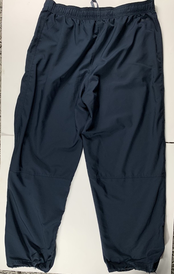 Nike Men Size XL Athletic Pants Navy Blue Draw String Thick Elastic RN