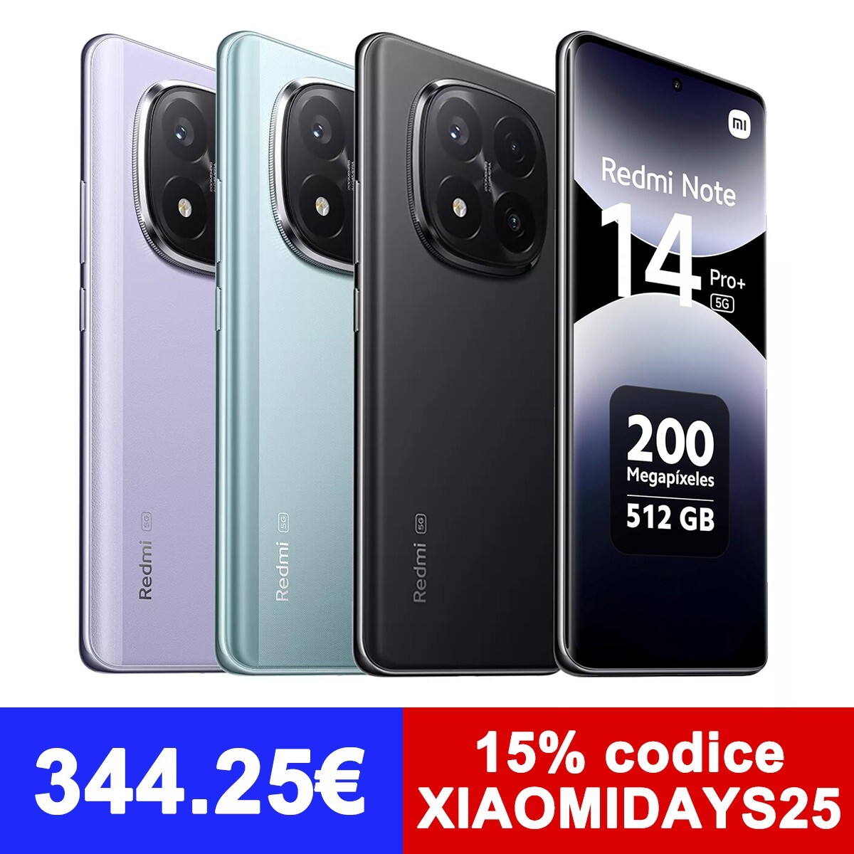 Redmi Note 14 Pro Plus 5G Smartphone 12+512GB 200MP 120Hz 120W NFC Global