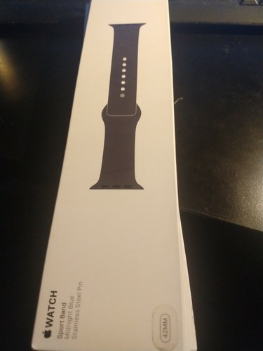 NEW Genuine Apple Sport Band Midnight Blue 42 MM MLL022M/A - Zdjęcie 2 z 2