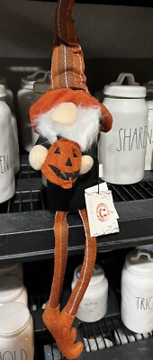HALLOW HOME HALLOWEEN GNOME Shelf Sitter BRAND NEW Fall Pumpkin Farmhouse