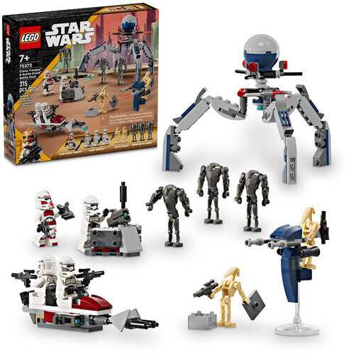 Боевой набор LEGO Star Wars - солдат-клон и боевой дроид 75372 [Новая игрушка]