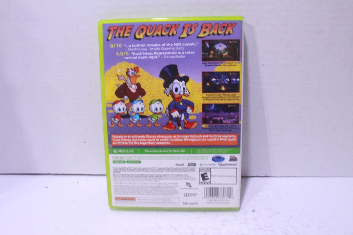 DuckTales: Remastered (Microsoft Xbox 360, 2013) No Manual Capcom