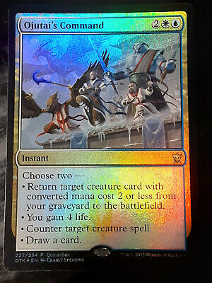 Ojutai's Command 1x FOIL DTK MTG Dragons of Tarkir Rare MINT white blue Ojutai's Command 1x FOIL DTK MTG Dragons of Tarkir Rare MINT white blue