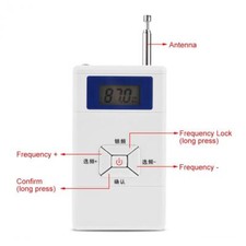 Mini Wireless FM Transmitter 70MHz  108MHz Audio Stereo FM Converter Adapter