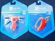 NEW Set of 2 XGear's - 6 Tool Screwdriver And 2 Tool Knife Backpacking Biking