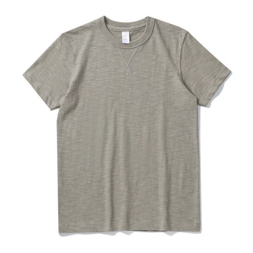 Men's Retro Heavyweight Us Slub Cotton Gusset Tubular Short Sleeve T-Shirt - Picture 11 of 30