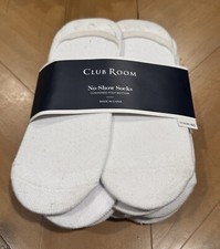 Club Room Men's White Solid 12-Pack No Show Socks
