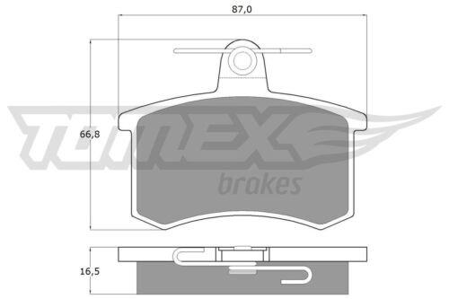 Bremsbelagsatz Scheibenbremse TOMEX Brakes TX 10-62 für A4 FIAT 164 LANCIA ALFA - Bild 1 von 2