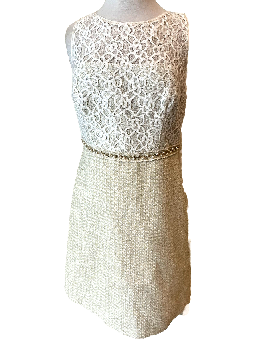 NWOT Teri Jon jeweled laced tweed gold Dress ( Size 12 ) | eBay NWOT Teri Jon jeweled laced tweed gold Dress ( Size 12 ) | eBay