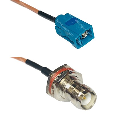 RG316 Fakra Z Female to RP-TNC FEMALE BULKHEAD RF Cable Rapid-SHIP LOT