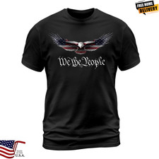 New Hot American Patriot Freedom Eagle USA Flag T-Shirt T-Shirt.