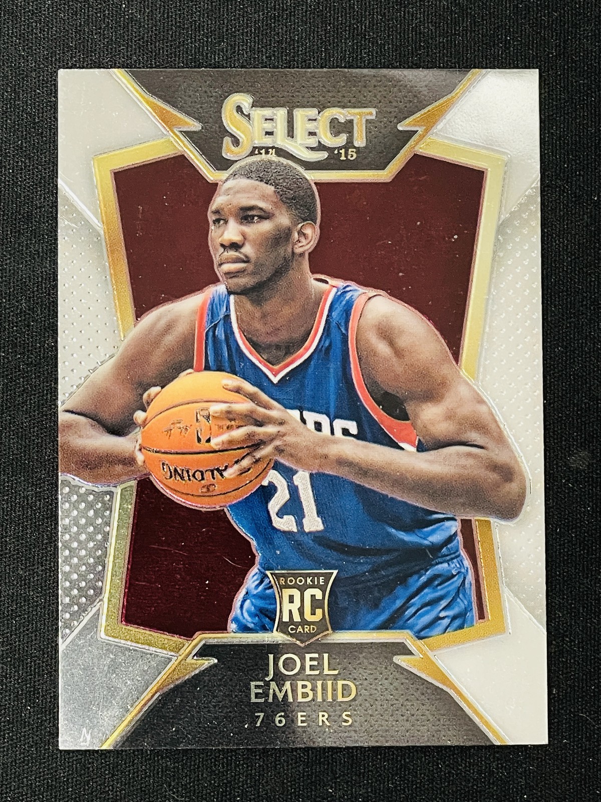2014-15 Panini Select #90 Joel Embiid Philadelphia 76ers RC Rookie -5