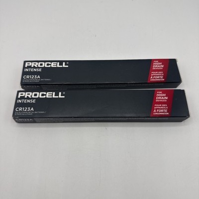Procell Intense CR123A Lithium Batteries 3V 12/Box 2 Pk (24 Total) Exp 03/2034