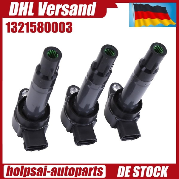 3X ZüNdspule ZüNdmodul FüR Smart Fortwo 451 1.0 61-120 PS M132 1321580003 Neu DE-image