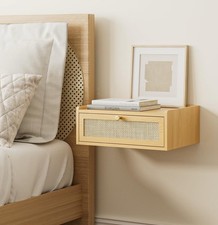 Floating Nightstand,Wall Mounted Night Stand with Drawer,Small Floating Shelv...