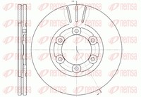Remsa 2X Bremsscheibe Vorne Ø261Mm BelüFtet FüR KIA K2700 K2500 SD