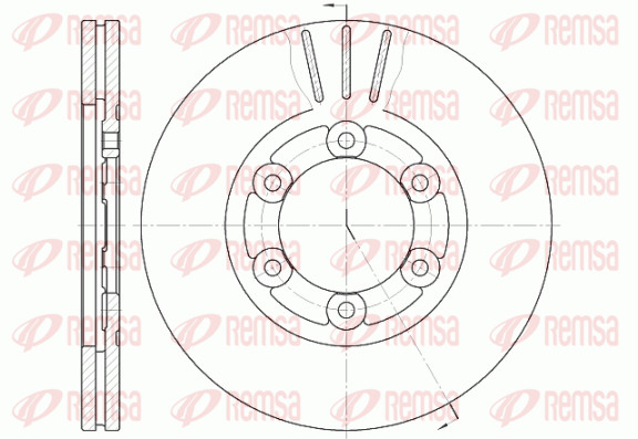 Remsa 2X Bremsscheibe Vorne Ø261Mm BelüFtet FüR KIA K2700 K2500 SD-image