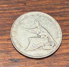 1961 Italy 500 Lire SILVER COIN  Nice Shape  World Silver Coin
