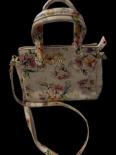 STEVE MADDEN crossbody HANDBAG Floral With Off White Background - Subtle Use