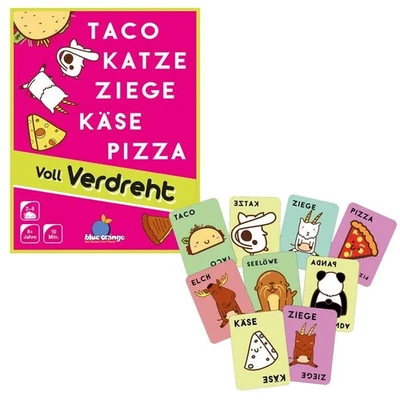 BLUE ORANGE GAMES Taco Katze Ziege Käse Pizza Voll Verdreht
