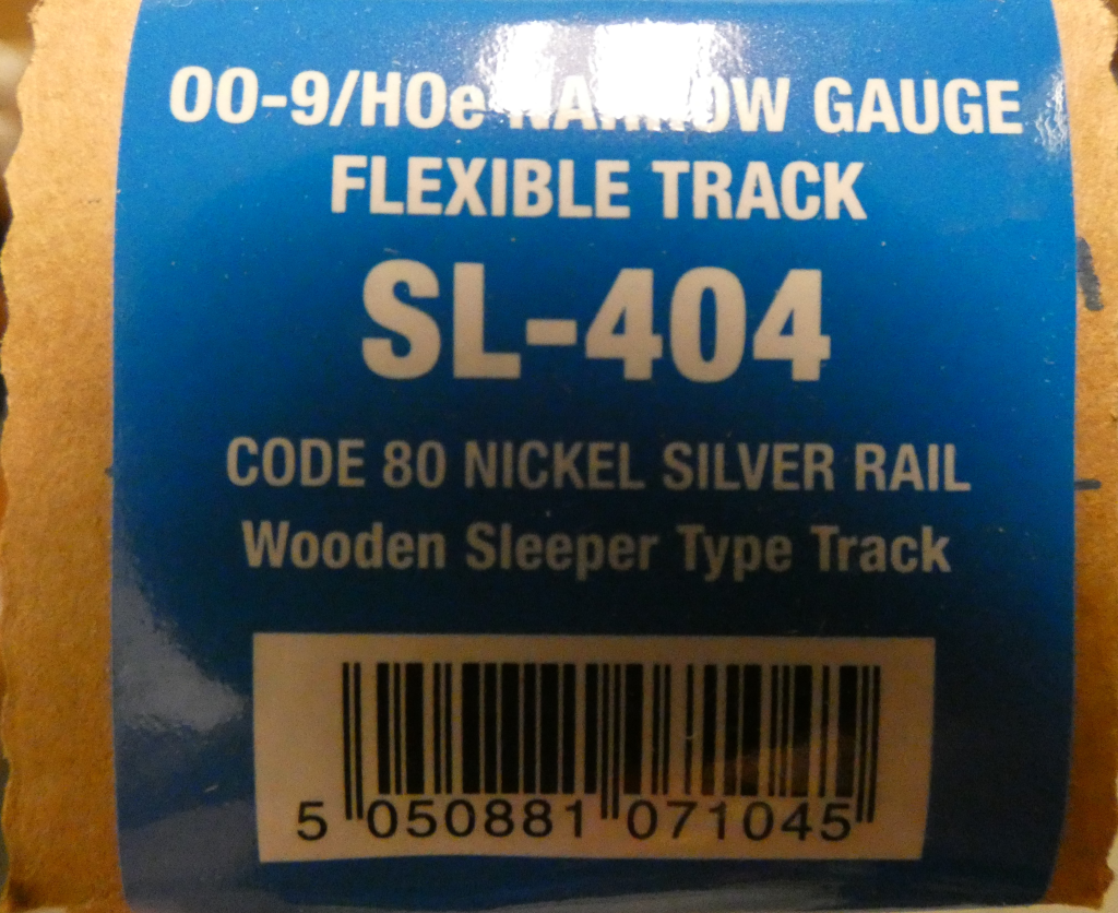 Peco SL-404 Narrow Gauge Mainline Flexi Track 009 / HOe Pk25
