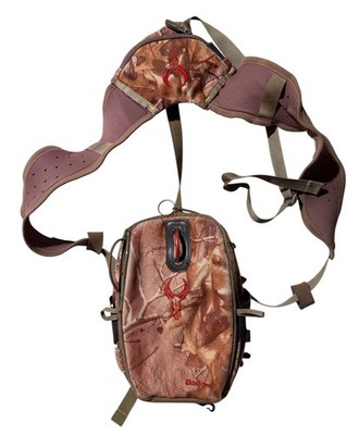 Badlands  Camo Mag Bino Case w/ Harness Magnetic Closure Bag Hunting Needs Clip