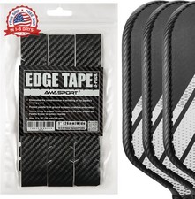 Pickleball Paddle Protection Tape - 3K PU Interwoven Texture - Paddle Head Edge