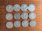 standing liberty quarters lot of 12