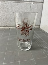 VINTAGE COCKTAIL GLASS PARADISE COVE HAWAII SURF BAR MANCAVE CAFE DRINKS 