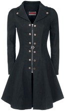Jawbreaker Kurzmantel Damen Lovely Coat schwarz Gothic