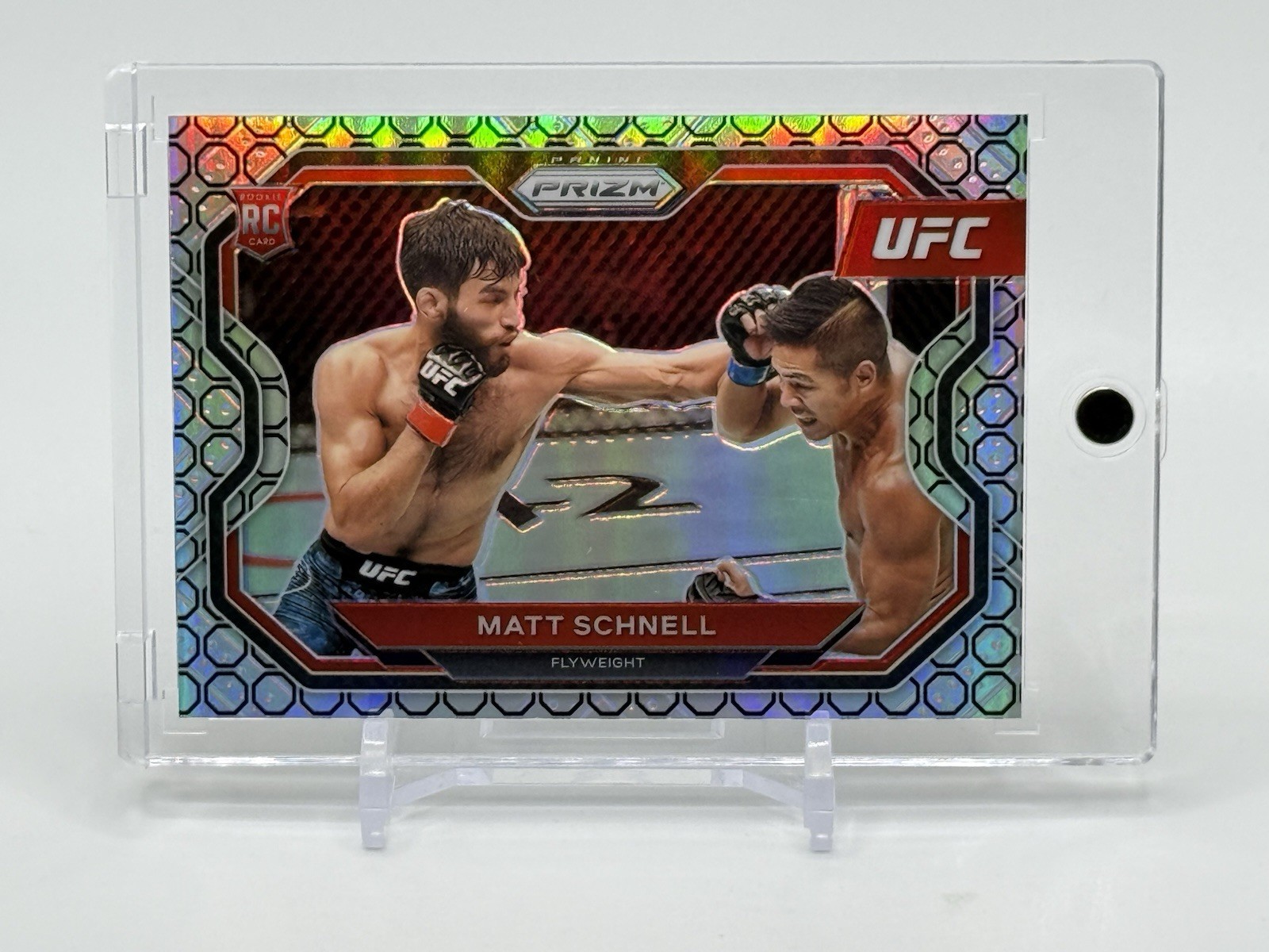 2021 Panini UFC Prizm Rookie MATT SCHNELL Octagon Prizm Refractor Rookie #6/8