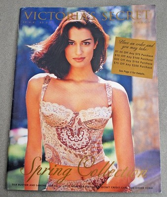 Victoria's Secret Spring Collection 1996 Catalog Yasmeen Ghauri Cover Model