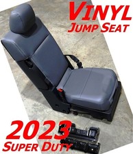 Center Console Jump Seat Vinyl Gray Super Duty 2023-2026 F-250 F-550 Oem Ford Oe