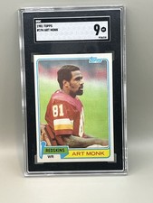 1981 Topps - Art Monk #194 (RC) SGC 9