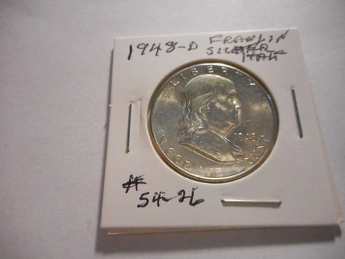 1948-D 50C Franklin Half Dollar "BU" #54-26