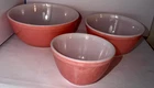 Lot of 3: Vintage Pyrex Pink Flamingo Mixing Bowls - 403 402 401 - Vtg MCM Set
