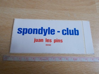 Aufkleber SPONDYLE-CLUB - JUANS LES PINS