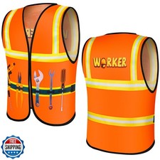 Xtinmee Kids Construction Vest Children Construction Worker Costume High Visi...