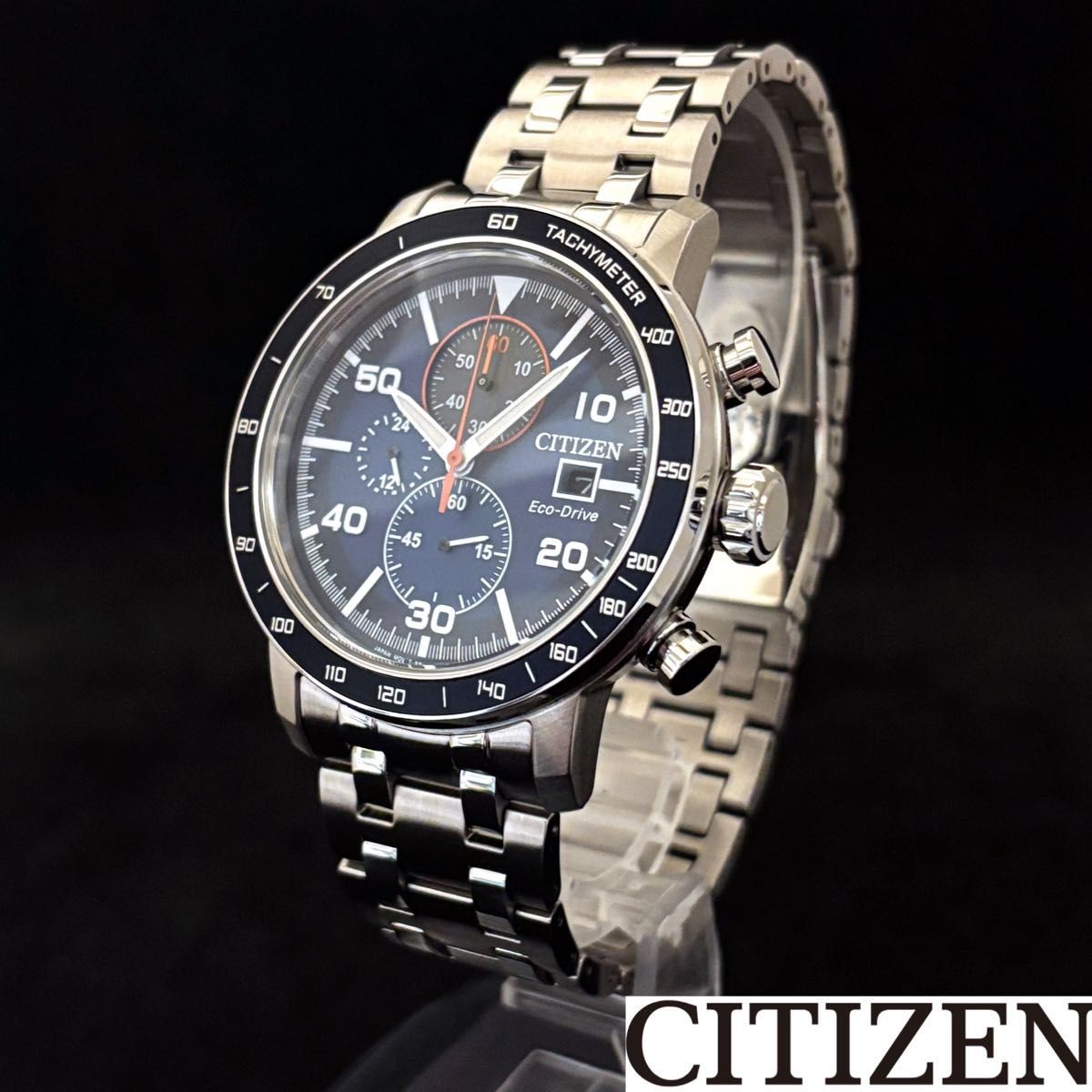 Citizen Eco-Drive B612-004FT01 Chronograph Blue Silver 100M