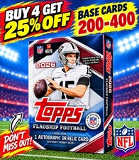 2026 Topps Flagship Football Base You Pick Singles Complete Your Set #200-400