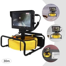 9" Sewer Pipe Inspection Camera 30M Pipeline Endoscope w/DVR Function Waterproof