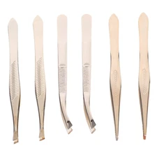 6 Pcs Lash Tweezers for Eyelash Extensions Applicator Tool Eyebrow Kit