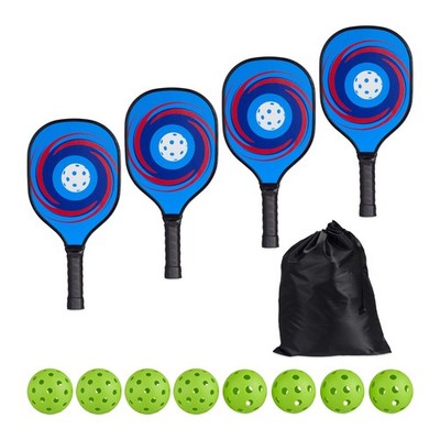 Pickleball set 4 Schläger 8 Bälle Pickleball Set Pickleball Schläger Set