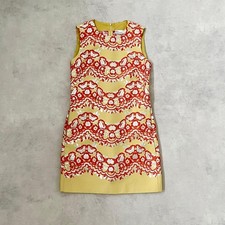 RED VALENTINO Sleeveless Dress Women Size 38 Yellow Genuine