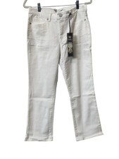 DG2 by Diane Gilman Virtual Stretch Denim Straight Leg Jean 10P Minimalist NEW