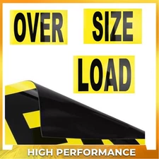 12"x60" 3 piece Magnetic Oversize Load Sign for Escort/Pilot Car ~ Truck Safety